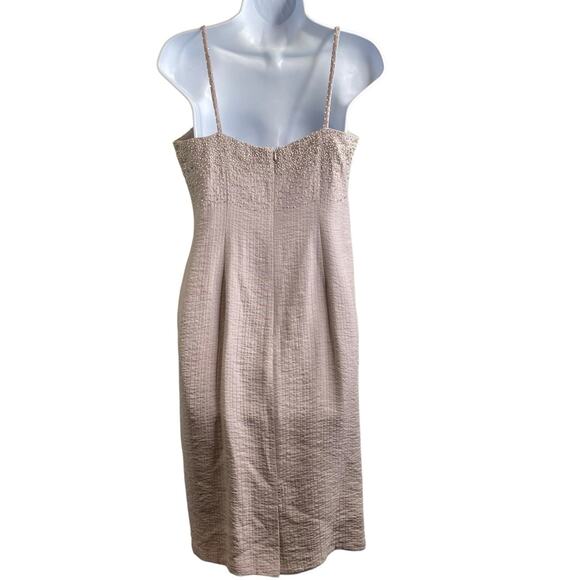 Vintage Bob Mackie Light Taupe Beaded Dress with Jacket - Picture 5 of 10